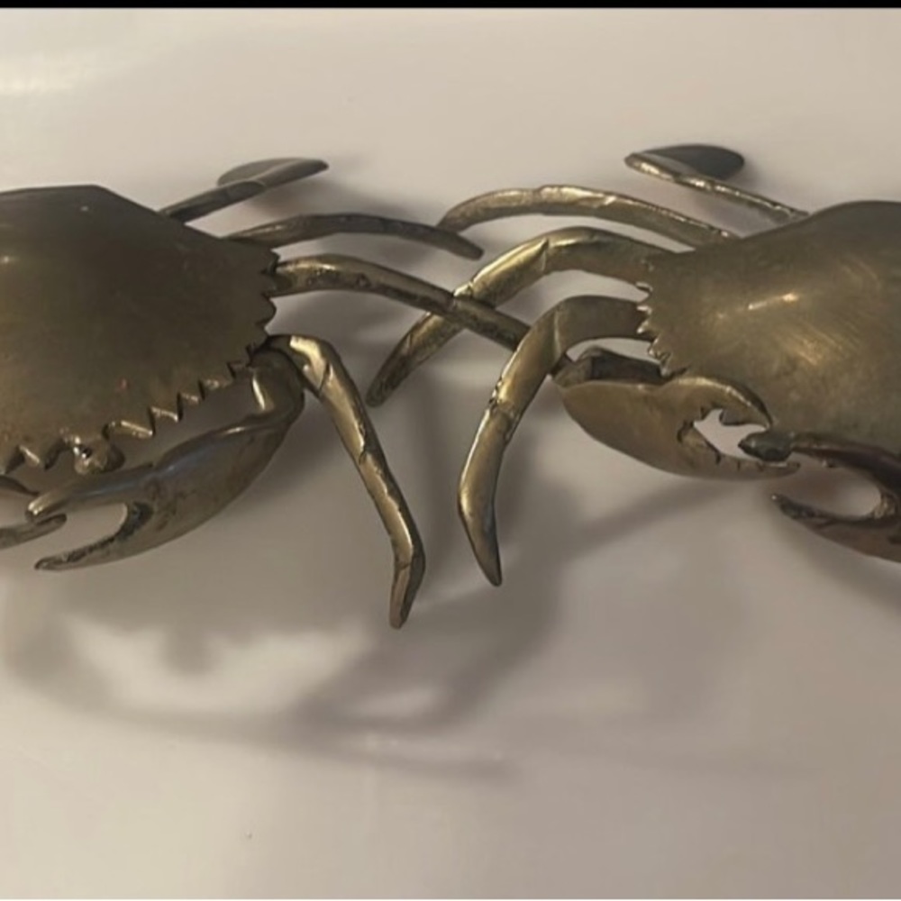 Rare find: Vintage Articulated Brass Crab Ashtray